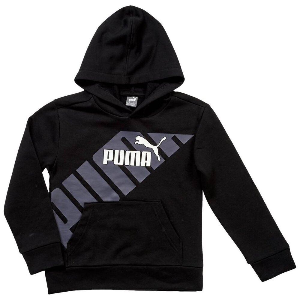Size- Kids Large PUMA Big Boys Fleece Hoodie, Black